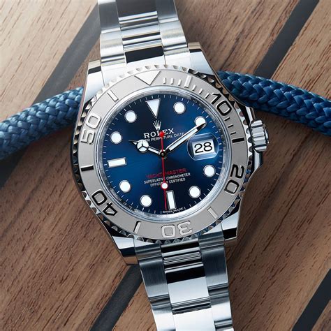 rolex yacht master blue dial review